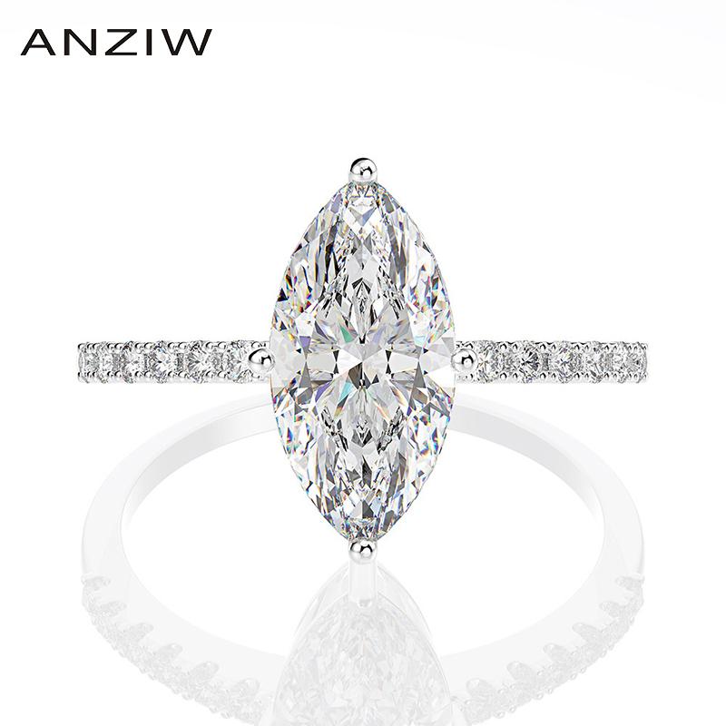 Sterling Silver Marquise Cut Created SONA Diamond Classic Engagement Ring For Women Jewelry Gifts Cluster Rings
Sterling Silver Marquise Cut Created SONA Diamond Classic Engagement Ring For Women Jewelry Gifts Cluster Rings