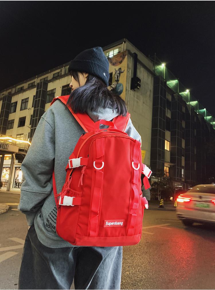 Backpack BB2862 Large-capacity Korean Version Of Tooling Style Versatile Simple Campus Fashion, Red
Backpack BB2862 Large-capacity Korean Version Of Tooling Style Versatile Simple Campus Fashion, Red