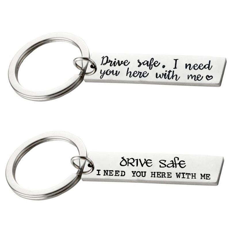 Keychains Drive Safe I Need You Here With Me Keychain Gifts For Boyfriend Husband Wife Valentines Day Gift Stainless Steel
Keychains Drive Safe I Need You Here With Me Keychain Gifts For Boyfriend Husband Wife Valentines Day Gift Stainless Steel