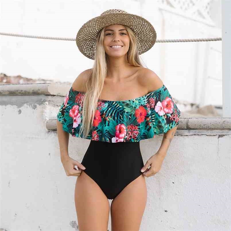 Swimsuit Swimwear Women Print Ruffle Bodysuit Monokini Female Padded Bathing Suits Beach Wear Summer 210630, Sj170841
Swimsuit Swimwear Women Print Ruffle Bodysuit Monokini Female Padded Bathing Suits Beach Wear Summer 210630, Sj170841