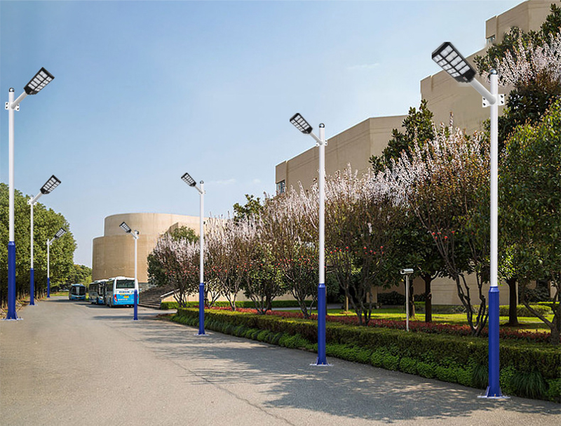 300W 400W 500W Solar street light for outdoor Radar Motion Sensor Solar LED Street Light with Remote Control and Pole