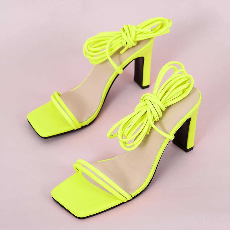 Women's Neon Party Sandals Ankle Cross Strap Square Toe High Heels Ladies Fashion Trend Woman Footwear Summer 210608, Og
Women's Neon Party Sandals Ankle Cross Strap Square Toe High Heels Ladies Fashion Trend Woman Footwear Summer 210608, Og