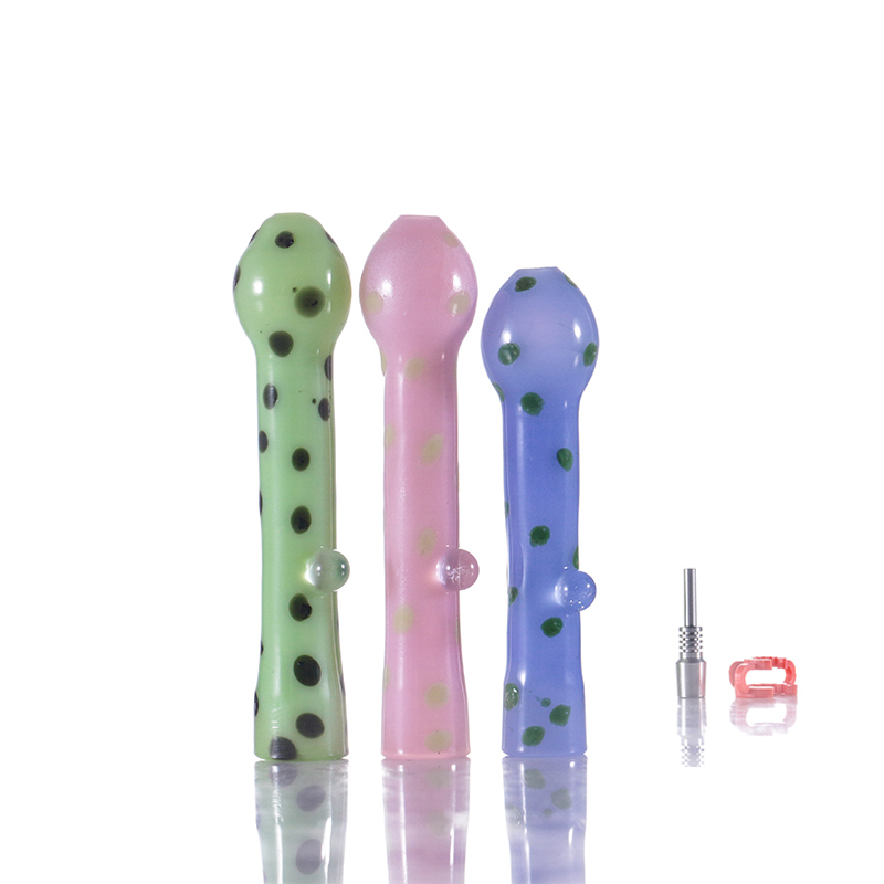 Point paint Glass Nector Collector Kit with titanium Tips Dab Straw Oil Rigs Smoking Pipe glass pipe smoking accessories dab rig 
Point paint Glass Nector Collector Kit with titanium Tips Dab Straw Oil Rigs Smoking Pipe glass pipe smoking accessories dab rig