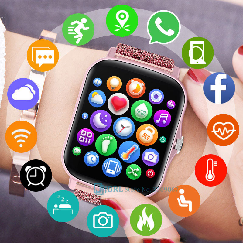 P8 Plus Smart Watch Women Men Watches Touch Smartwatch Fitness Tracker Bluetooth-compatible Waterproof Bracelet for Android IOSg, Gold
P8 Plus Smart Watch Women Men Watches Touch Smartwatch Fitness Tracker Bluetooth-compatible Waterproof Bracelet for Android IOSg, Gold