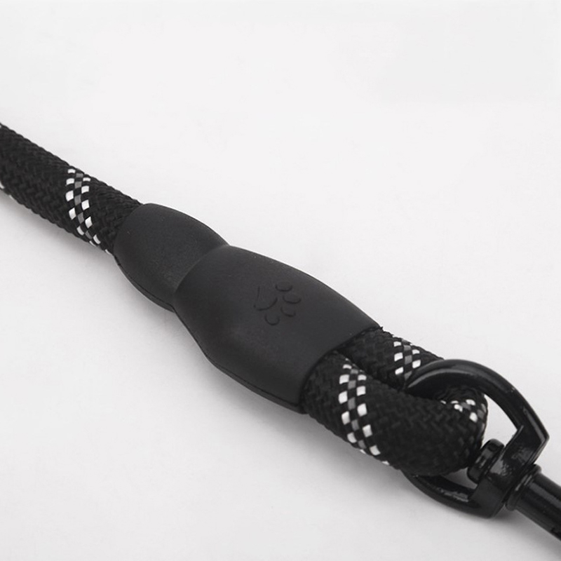 Terylene Reflective Threads Strong Dog Leashes Training Running Medium large Dogs Collar Leash Labrador Rottweiler Lead Rope Comfortable Padded Handle