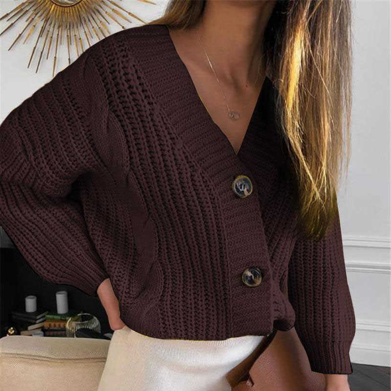 Women Autumn Knit Sweater Cardigan Female Casual Long Sleeve Button Knitted Sweaters Coat Femme Winter Warm Clothes 211018