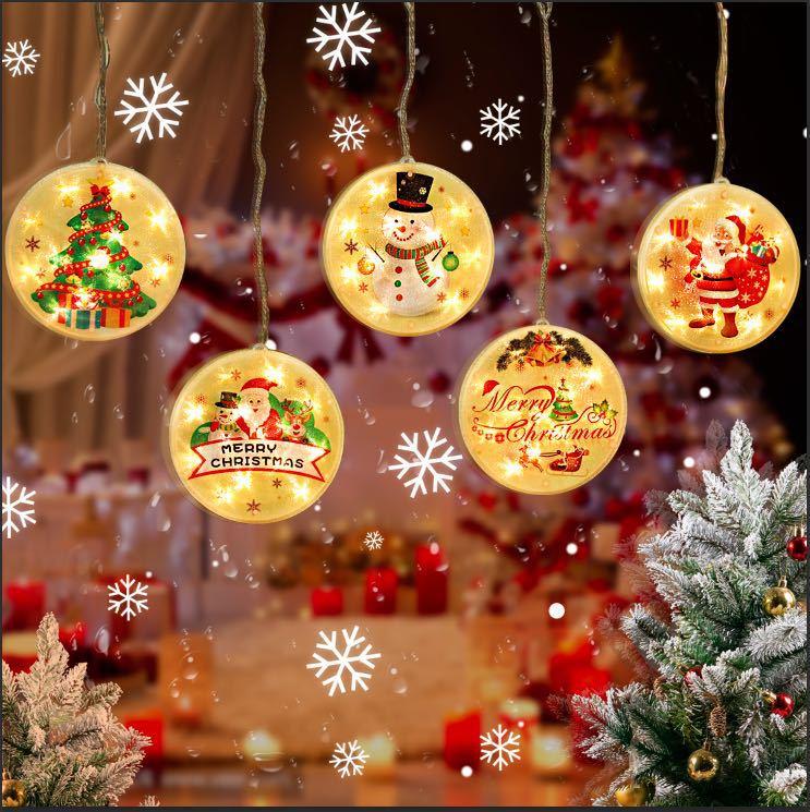 2021New LED ice strip Christmas decorative room decorations colorful star lights string waterproof indoor and outdoor use DHL Free shipping