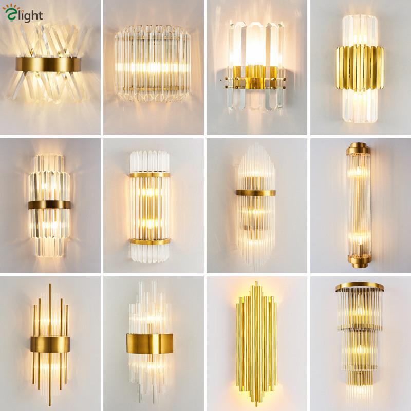 Modern Gold Led Wall Scones Lustre Indoor Lighting Glass / Crystal Lamp Luminarias Fixtures
Modern Gold Led Wall Scones Lustre Indoor Lighting Glass / Crystal Lamp Luminarias Fixtures
