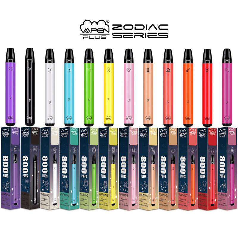 Authentic VAPEN PLUS 800 Puffs Disposable E cigarettes 550mAh Battery 3.5ml Capacity Vapes Zodiac Edition Portable Vaporizer Pre-Filled Carts Bars Vapor Puff
Authentic VAPEN PLUS 800 Puffs Disposable E cigarettes 550mAh Battery 3.5ml Capacity Vapes Zodiac Edition Portable Vaporizer Pre-Filled Carts Bars Vapor Puff