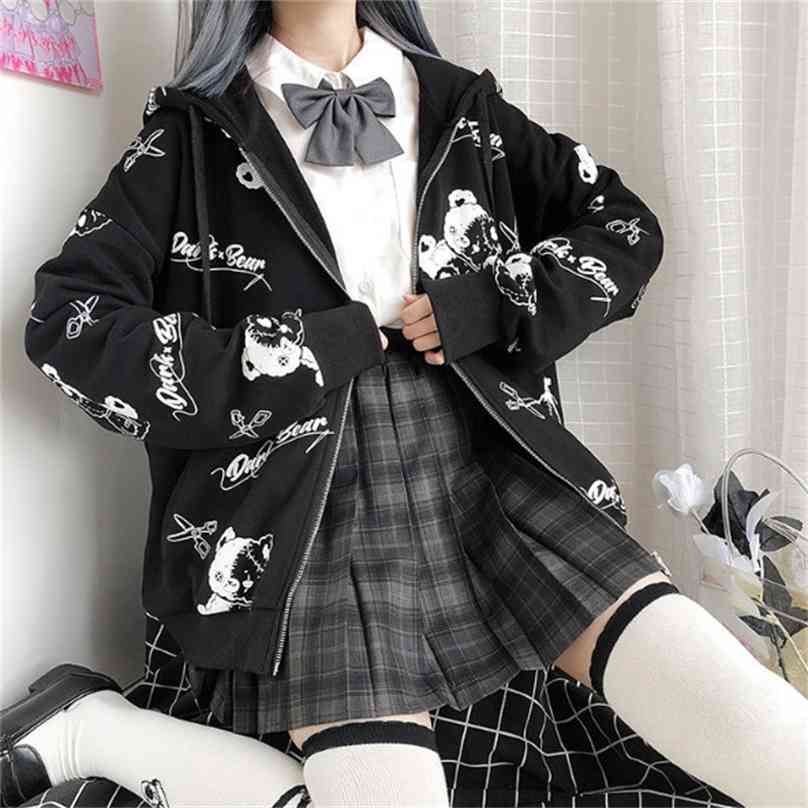 Coat Women Fashion sweatshirt Plus Velvet Warm spring Clothes ins Preppy Hoodies kawaii Long Sleeve Hoodie jacket 210925
Coat Women Fashion sweatshirt Plus Velvet Warm spring Clothes ins Preppy Hoodies kawaii Long Sleeve Hoodie jacket 210925