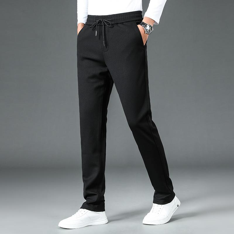 Men's Pants Autumn Elastic Waist Casual Thick Straight Tube Loose Strap Sweatpants For Business Versatile, Black
Men's Pants Autumn Elastic Waist Casual Thick Straight Tube Loose Strap Sweatpants For Business Versatile, Black