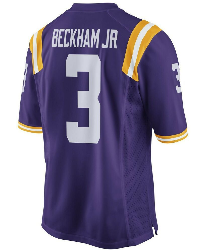 Stitched Custom LSU Tigers Odell Beckham #3 Purple Jersey Men Women Youth Football Jersey -6XL
Stitched Custom LSU Tigers Odell Beckham #3 Purple Jersey Men Women Youth Football Jersey -6XL