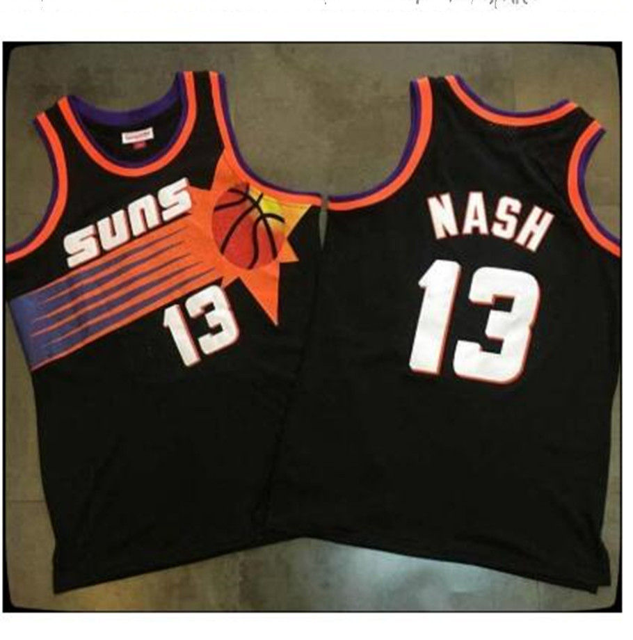 Phoenix Suns MEN Mitchell & Ness CITY NBA Nash Retro Black Embroidered basketball jersey, Black;gray
Phoenix Suns MEN Mitchell & Ness CITY NBA Nash Retro Black Embroidered basketball jersey, Black;gray