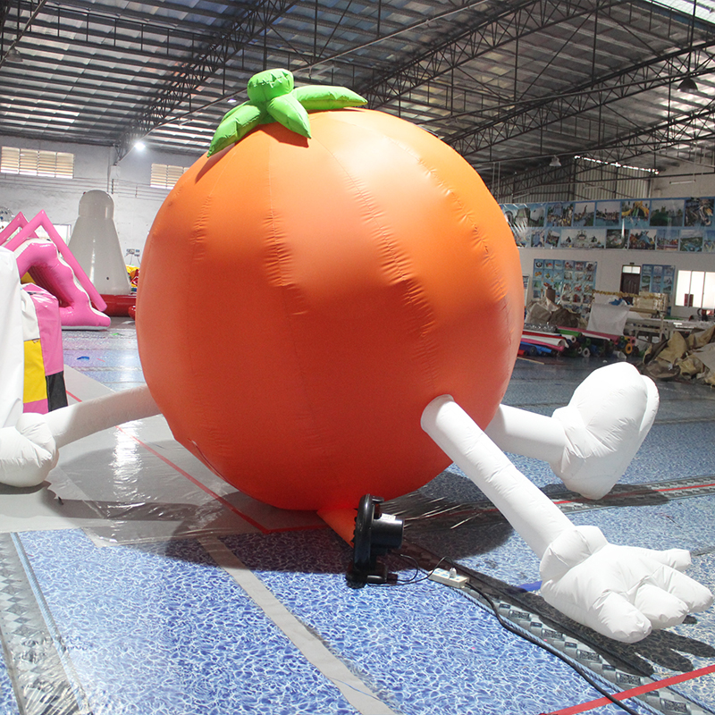 Lovely inflatable characters balloon toys giant orange man cartoon model for advertising toy