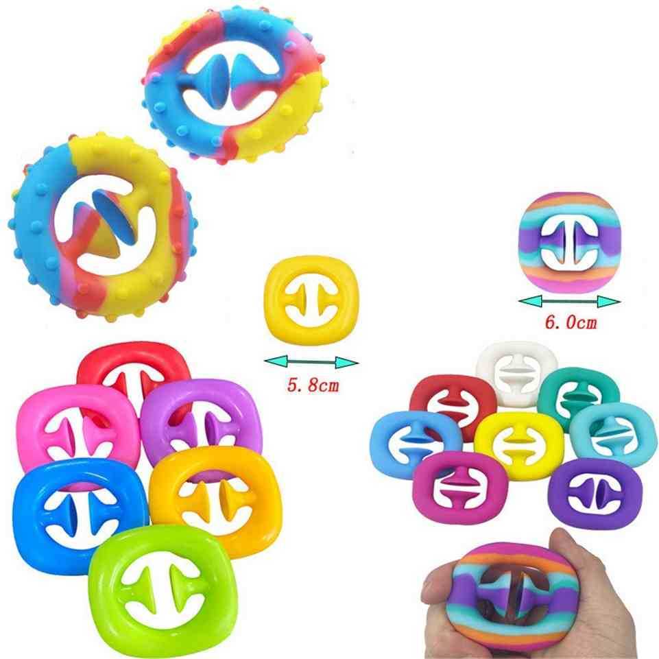 Silicone Fidget Hand Grip Snappers Grab Snap Wrist Power Exercise Arm Muscle Training Finger Strength Ring Stress Relief Popper Circles G55X
Silicone Fidget Hand Grip Snappers Grab Snap Wrist Power Exercise Arm Muscle Training Finger Strength Ring Stress Relief Popper Circles G55X