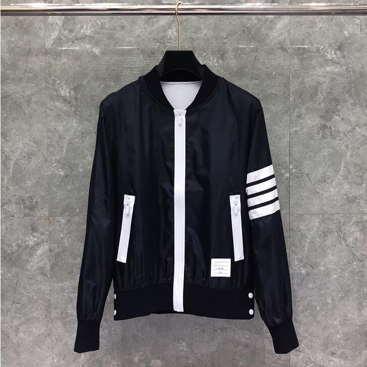 downs Fashion TB THOM Brand Jacket Men Slim Cardigans Clothing Waterproof windproof Sports baseball uniform Spring Casual Coat, Black
downs Fashion TB THOM Brand Jacket Men Slim Cardigans Clothing Waterproof windproof Sports baseball uniform Spring Casual Coat, Black