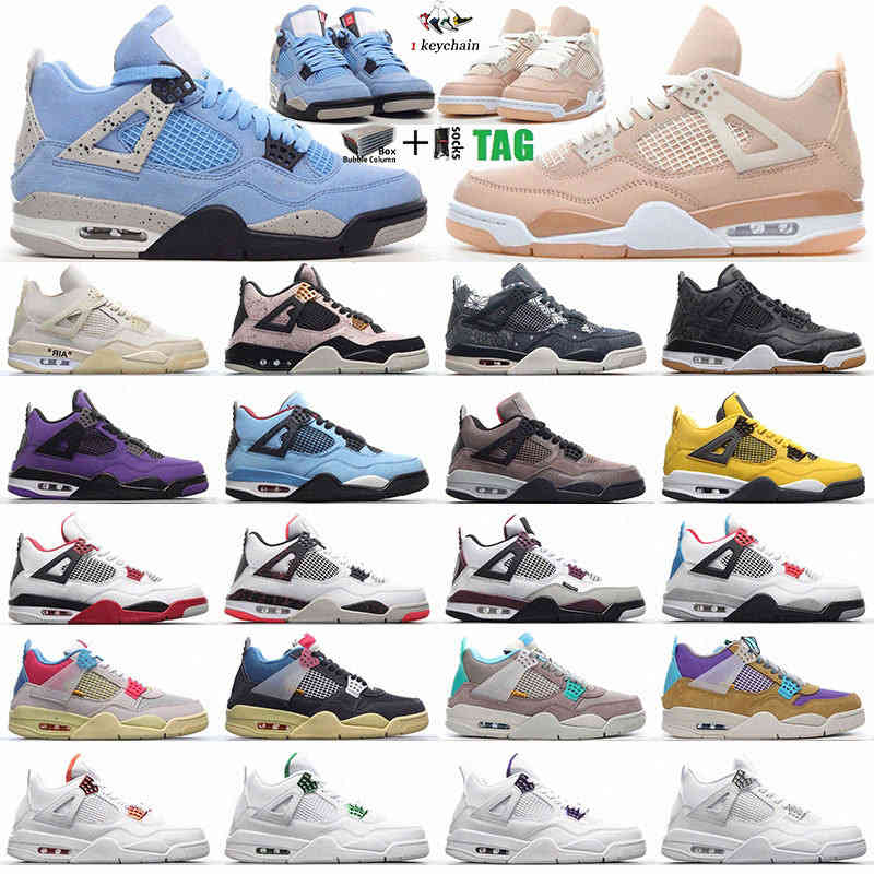 With Box Jordn 4s Mens 4 Retro Lightning Basketball Shoes Low Tops Cream Sail White Oreo Shimmer Black Cat University Blue Bred Pure Original Designer Size 36-47, 40-47 
With Box Jordn 4s Mens 4 Retro Lightning Basketball Shoes Low Tops Cream Sail White Oreo Shimmer Black Cat University Blue Bred Pure Original Designer Size 36-47, 40-47