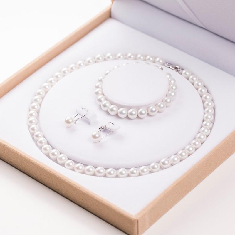 Bracelet, Earrings & Necklace European Classic Fashion Pearl Jewelry Sets Bracelet For Women Wedding Anniversary Gift Accessories, As pic
Bracelet, Earrings & Necklace European Classic Fashion Pearl Jewelry Sets Bracelet For Women Wedding Anniversary Gift Accessories, As pic