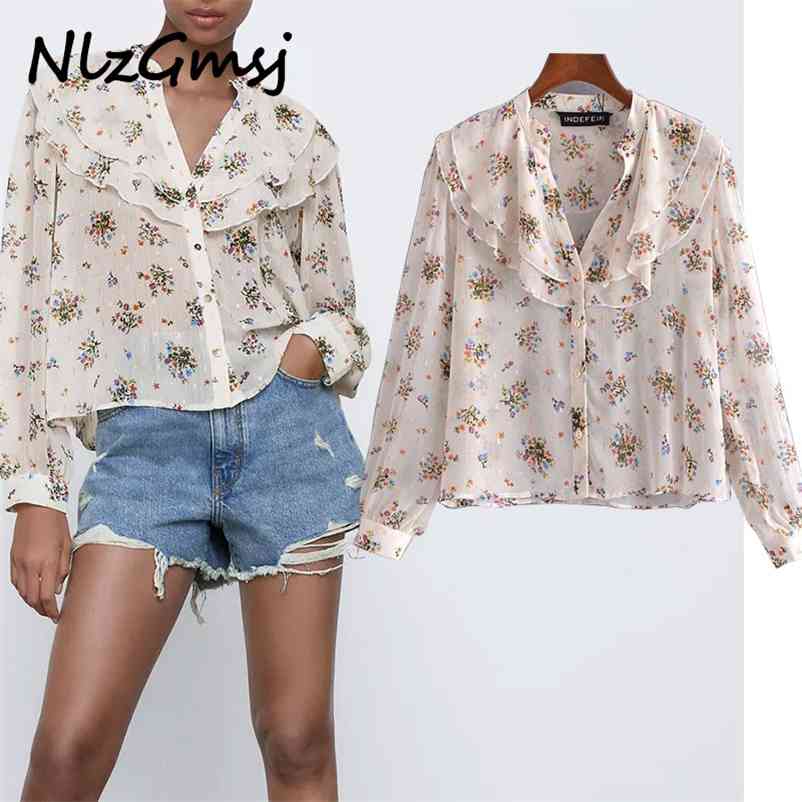 Blouse Women Vintage Long Puff Sleeve Chiffon Top Feminine Fashion Front Button Transparent Shirt 03 210628, As picture
Blouse Women Vintage Long Puff Sleeve Chiffon Top Feminine Fashion Front Button Transparent Shirt 03 210628, As picture