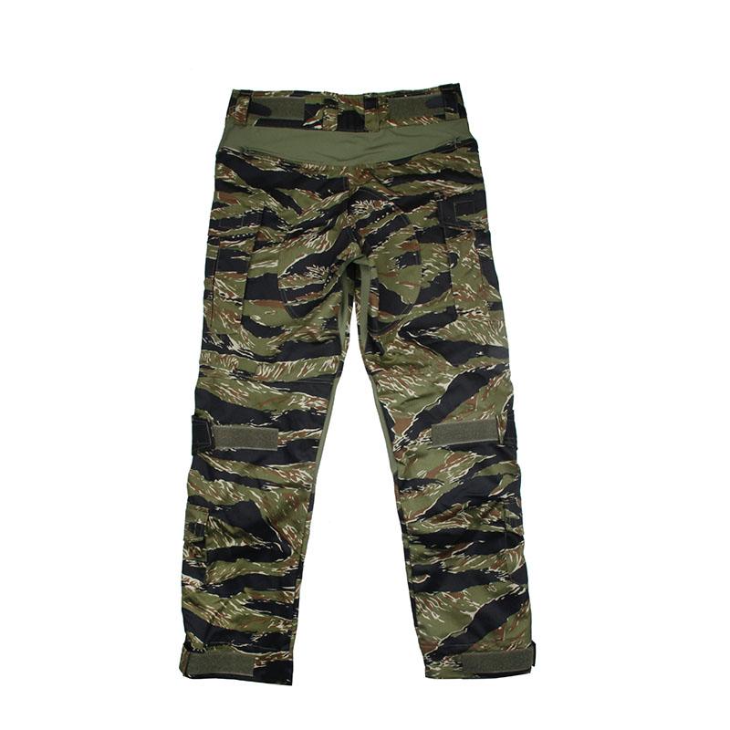 Men's Tactical Long Pants Tiger Stripe Ripstop Camouflage Combat Military G3