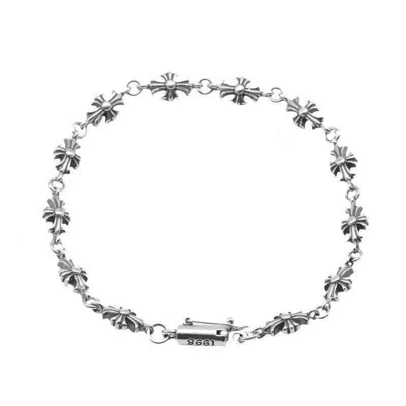Cheome h men's and women's Croquet Cross Bracelet Fashion hip hop trend punk Thai silver trendsetter personality lovers Bracelet
Cheome h men's and women's Croquet Cross Bracelet Fashion hip hop trend punk Thai silver trendsetter personality lovers Bracelet
