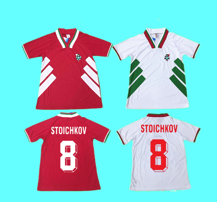 1994 Bulgaria Retro World Cup national team soccer jersey home away red white 94 Vintage football shirt #8 STOICHKOV #3 IVANOV #22 ANDONOV, Retro 1994
1994 Bulgaria Retro World Cup national team soccer jersey home away red white 94 Vintage football shirt #8 STOICHKOV #3 IVANOV #22 ANDONOV, Retro 1994
