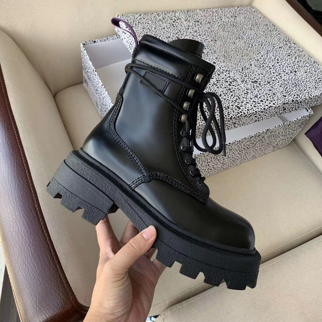 2021 Autumn Winter High-end Quality Fashion Women's Leather Martin Boots 1