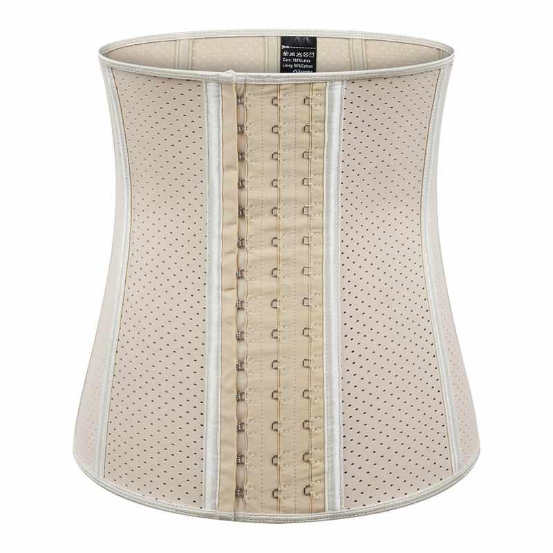 Women's Shapers 30cm Latex Waist Trainer Corset 9 Spiral Steel Boned Underbust Korse3 Hooks And Eyes Gym Sports Bustier Corselet 9098, Beige
Women's Shapers 30cm Latex Waist Trainer Corset 9 Spiral Steel Boned Underbust Korse3 Hooks And Eyes Gym Sports Bustier Corselet 9098, Beige