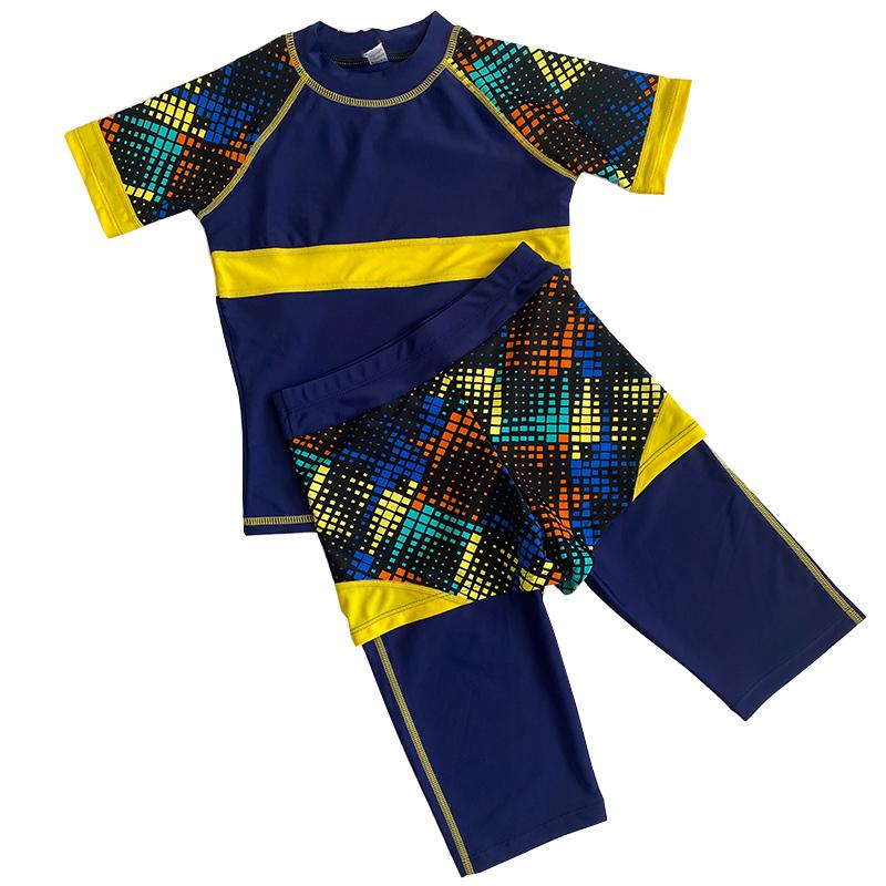 Little Girl Short Sleeve Swimsuit Two-Piece High Neck Children Swimwear Knee Rash Guard UV UPF50+ Kids Beach Swim Wear One-Piece Suits
Little Girl Short Sleeve Swimsuit Two-Piece High Neck Children Swimwear Knee Rash Guard UV UPF50+ Kids Beach Swim Wear One-Piece Suits