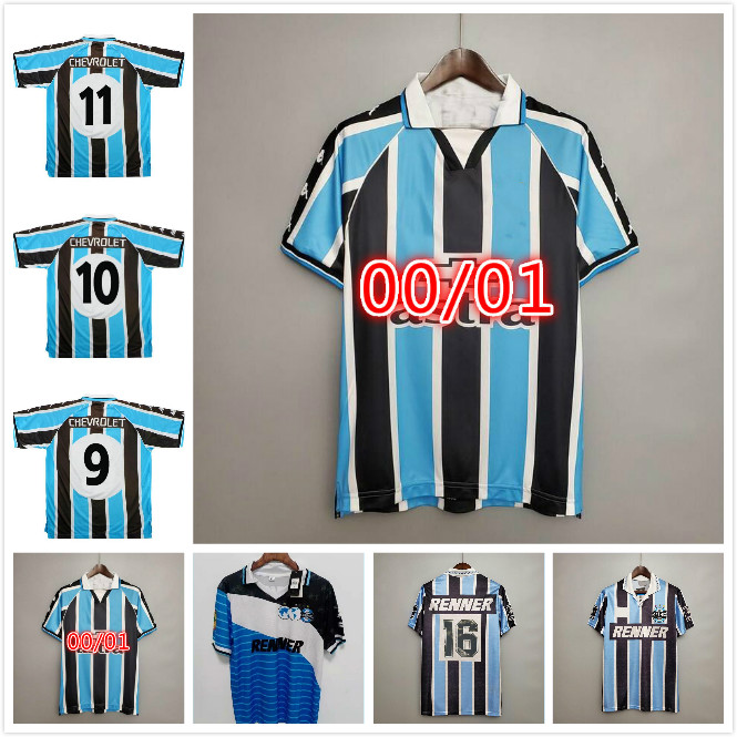 1995 1996 2000 2001 Retro Gremio Soccer Jerseys Custom Any Name Number 00 01 Gremio Home Blue White Football Shirt camisetas de futbol
1995 1996 2000 2001 Retro Gremio Soccer Jerseys Custom Any Name Number 00 01 Gremio Home Blue White Football Shirt camisetas de futbol