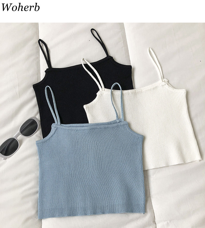 Korean Outfits Women Spring Summer Slim Two Pieces Set Bandage Knitted Cardigan + Vest Chic Fashion Solid Suit Femme 210519