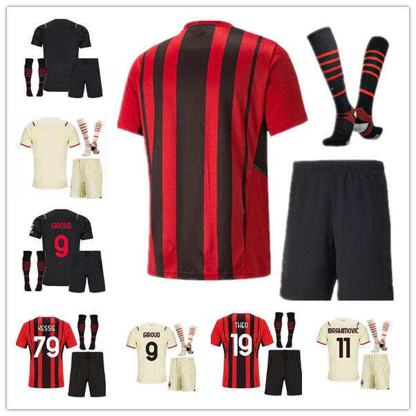 21 22 AC milan Soccer jerseys GIROUD IBRAHIMOVIC third 3rd kit 2021 2022 TONALI A.REBIC KAER Kessie theo brahim Men kids sets Top football, White
21 22 AC milan Soccer jerseys GIROUD IBRAHIMOVIC third 3rd kit 2021 2022 TONALI A.REBIC KAER Kessie theo brahim Men kids sets Top football, White
