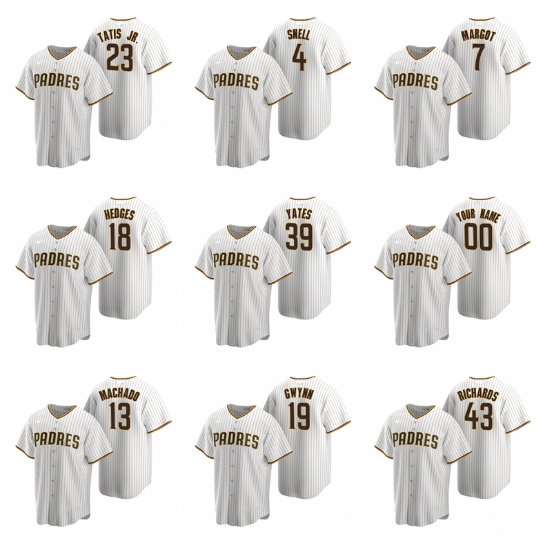 Baseball San DiegoPadres # 19 Tony Gwynn 23 Fernando Tatis Jr. 44 Joe Musgrove 13 Manny Machado Custom white Jersey Men Women Youth 1014, Nk logo
Baseball San DiegoPadres # 19 Tony Gwynn 23 Fernando Tatis Jr. 44 Joe Musgrove 13 Manny Machado Custom white Jersey Men Women Youth 1014, Nk logo