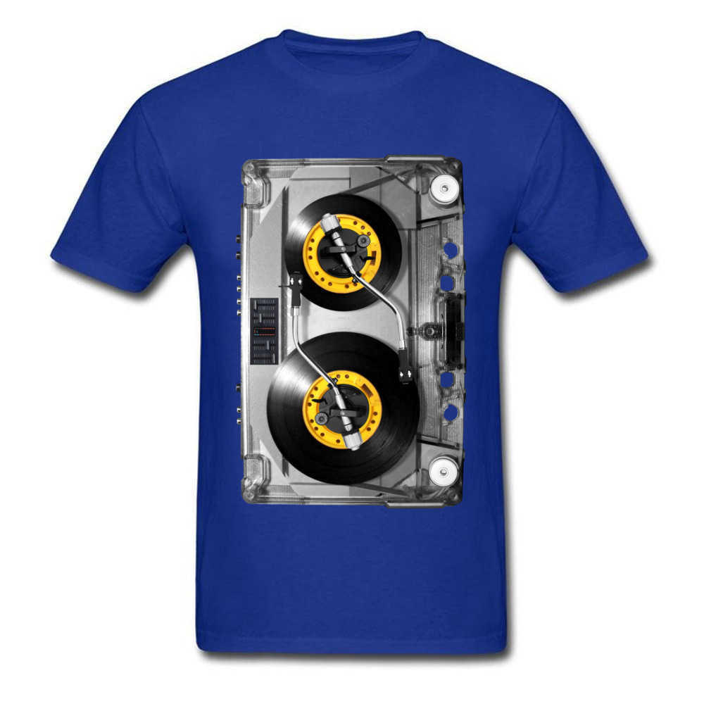 Old School Cassette Tee-Shirt NONSTOP Play Tape T Shirt Electronic Music Rock Tshirts For Men Birthday Gift Band T-Shirt 210707
