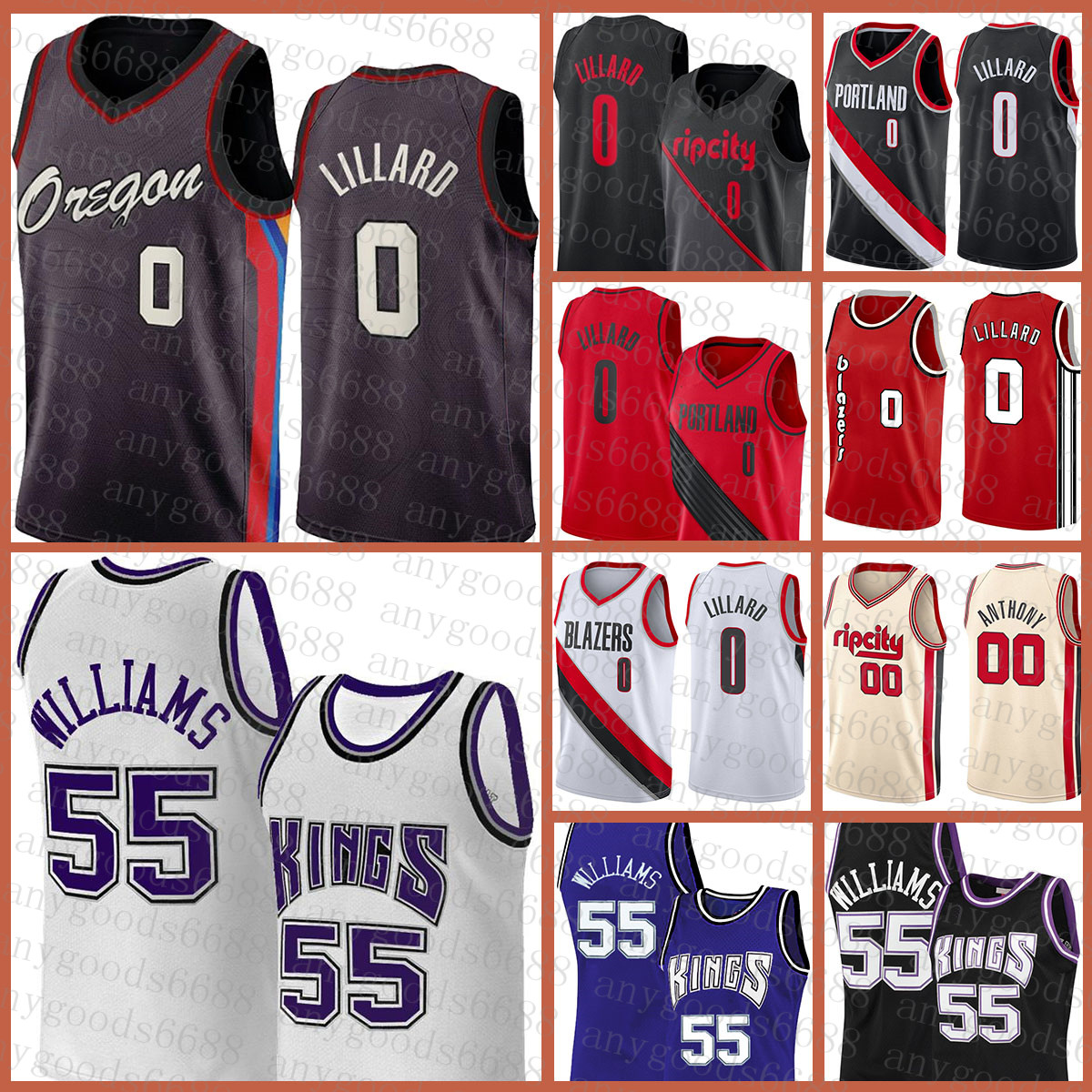 Damian Jason 55 Williams 0 Lillard Carmelo 00 Anthony PortlandTrailBlazerSacramentoKingsNew Basketball Jersey Brown, Black;red
Damian Jason 55 Williams 0 Lillard Carmelo 00 Anthony PortlandTrailBlazerSacramentoKingsNew Basketball Jersey Brown, Black;red