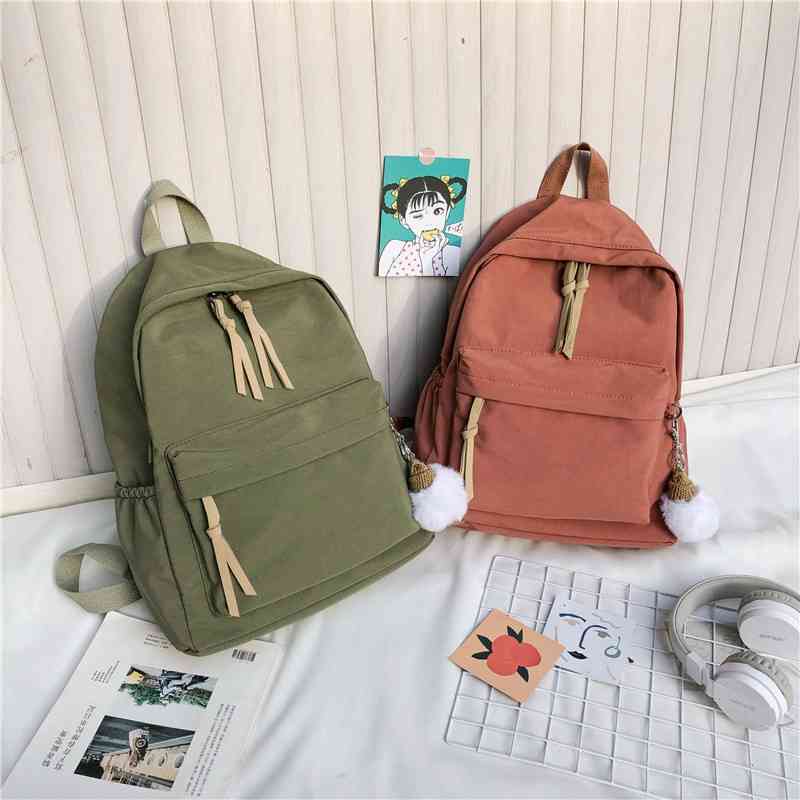Backpack cute ins girl heart simple new Mori Korean high school student schoolbag, Wm2983 yellow hairy ball
Backpack cute ins girl heart simple new Mori Korean high school student schoolbag, Wm2983 yellow hairy ball
