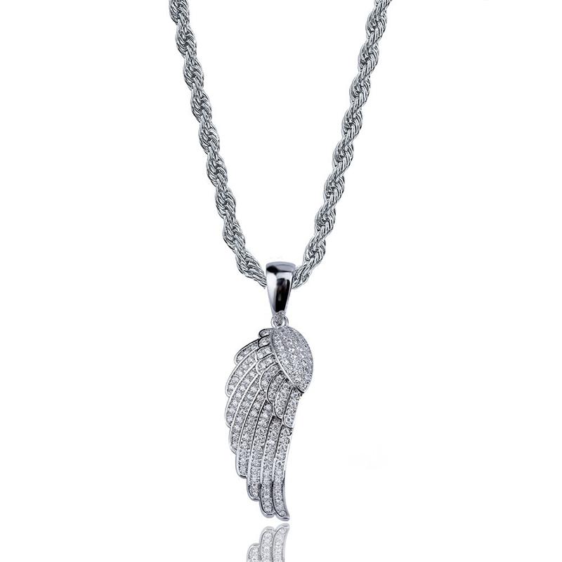Pendant Necklaces European And American Trend Personality Feather Necklace Micro-inlaid Zircon Gold Silver Couples Wholesale
Pendant Necklaces European And American Trend Personality Feather Necklace Micro-inlaid Zircon Gold Silver Couples Wholesale