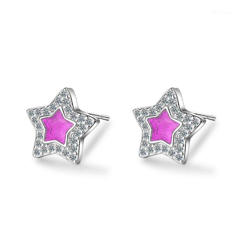 Stud Sweet Temperament Fashion Jewelry 925 Sterling Silver Five-pointed Stars Exquisite Crystal Women Earrings SE726, Golden;silver
Stud Sweet Temperament Fashion Jewelry 925 Sterling Silver Five-pointed Stars Exquisite Crystal Women Earrings SE726, Golden;silver