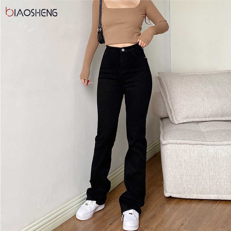 Women's Jeans For Girls Oversize Stretch Straight Jeans Baggy Mom Jean Wide Pants Aesthetic Woman Clothing Streetwear Trousers 210616