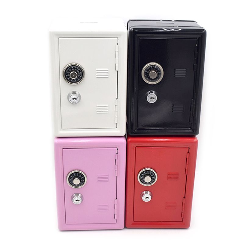 New Safe Metals Money Bank Storing Cash Savings Box 2 Keys