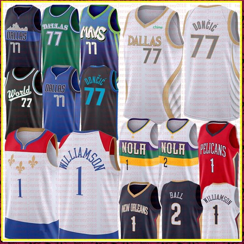 2021 Luka 77 New Doncic Jersey Zion 1 Williamson Jersey Lonzo 2 Ball Basketball Jerseys stitched Logos Mens Jersey S-XXL, Black;red
2021 Luka 77 New Doncic Jersey Zion 1 Williamson Jersey Lonzo 2 Ball Basketball Jerseys stitched Logos Mens Jersey S-XXL, Black;red