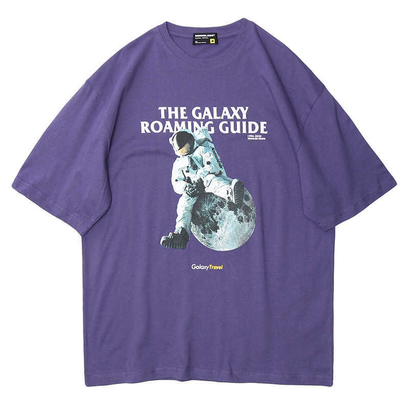 T Shirt Vertical Men' Cartoon Astronaut T-shirt Men Short Sleeve Loose Ins Fashion Brand Print Oversized Tshirt 210527, Purple
T Shirt Vertical Men' Cartoon Astronaut T-shirt Men Short Sleeve Loose Ins Fashion Brand Print Oversized Tshirt 210527, Purple