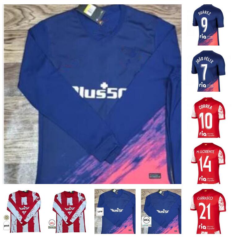 Long sleeve 2021 2022 Atletico Madrid soccer jerseys SUAREZ fans 21 22 JOAO FELIX M LLORENTE KOKE JOÃO FÉLIX Jersey camiseta Mens football shirts, Black;yellow
Long sleeve 2021 2022 Atletico Madrid soccer jerseys SUAREZ fans 21 22 JOAO FELIX M LLORENTE KOKE JOÃO FÉLIX Jersey camiseta Mens football shirts, Black;yellow