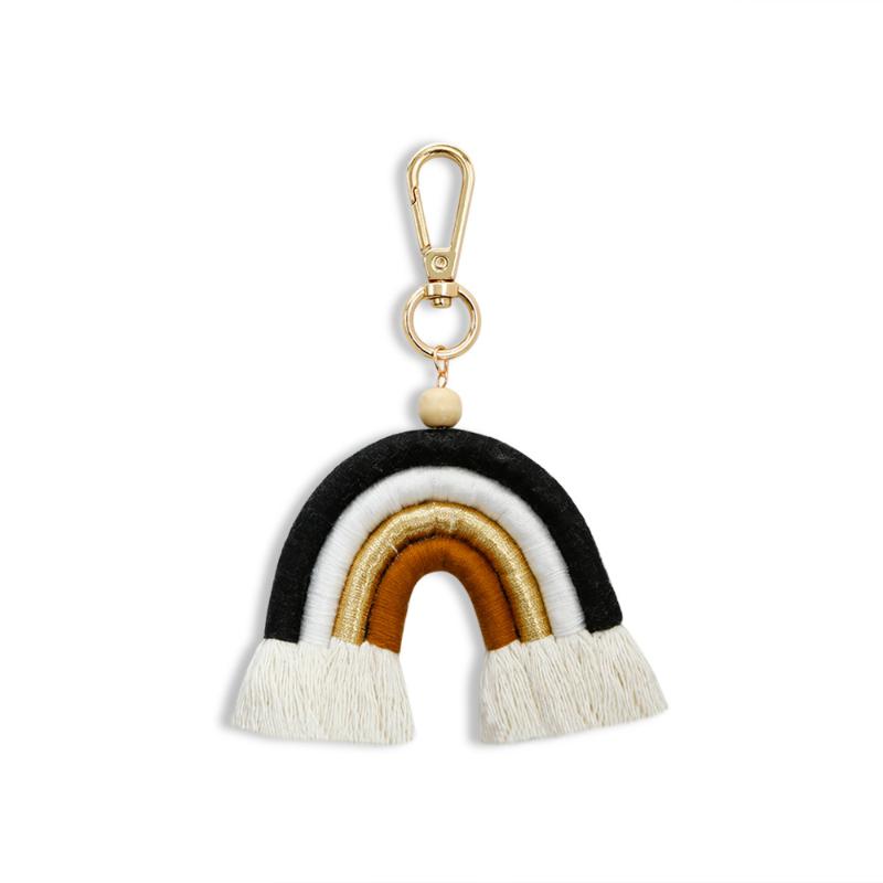 Keychains Handmade Wooden Beads Rainbow Fringe Hand-woven Car Charms BOHO Style Key Rings Bag Accessory Wholesale
Keychains Handmade Wooden Beads Rainbow Fringe Hand-woven Car Charms BOHO Style Key Rings Bag Accessory Wholesale
