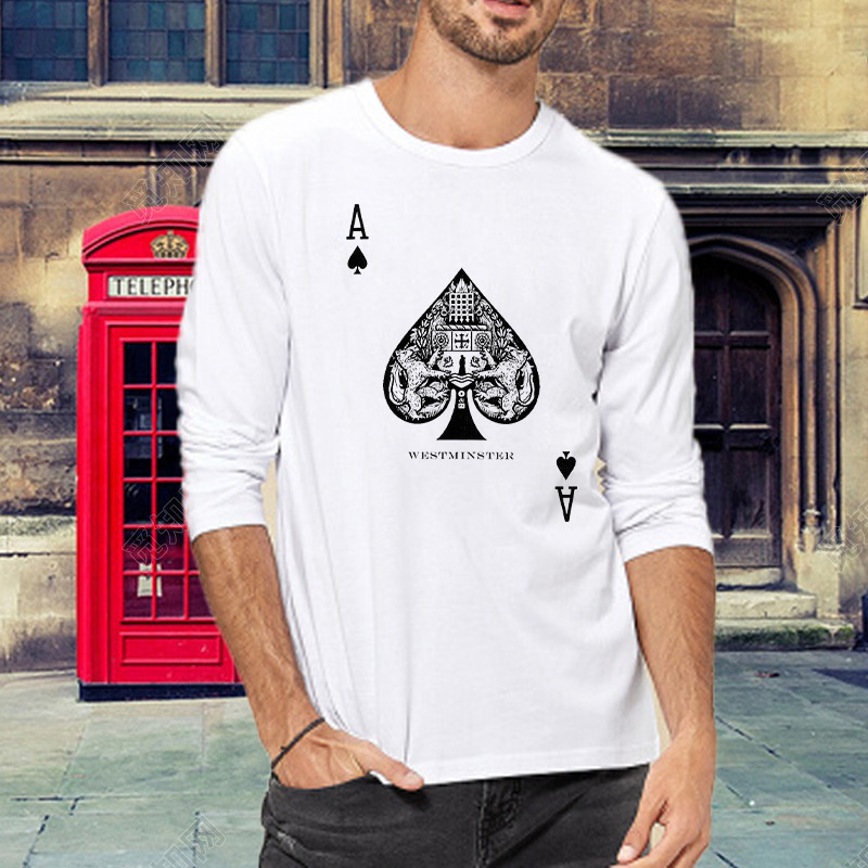 cotton long sve t-shirt spring and trend loose round neck autumn men's cloth t-shirt men xh5z, White;black
cotton long sve t-shirt spring and trend loose round neck autumn men's cloth t-shirt men xh5z, White;black