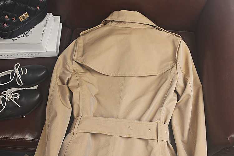 Obrix 2 Version Fashionable Twill Female Trench Cotton Long Spring Autumn Coat For Women 210914