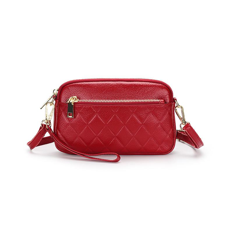 Duffel Bags Diamond Lattice Pattern Genuine Cow Leather Single Shoulder Versatile Fashion Women Zipper Large Capacity Travel Bag
Duffel Bags Diamond Lattice Pattern Genuine Cow Leather Single Shoulder Versatile Fashion Women Zipper Large Capacity Travel Bag