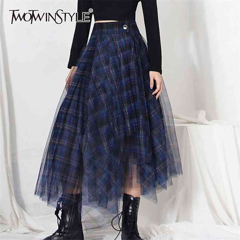 Casual Hit Color Plaid Skirt For Women High Waist Elegant Korean Skirts Female Fashion Clothing 210521, Blue
Casual Hit Color Plaid Skirt For Women High Waist Elegant Korean Skirts Female Fashion Clothing 210521, Blue