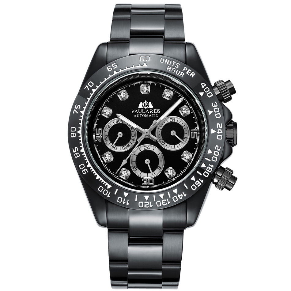 Paulareis Hombres De Calidad Superior Para Hombre Reloj De Lujo Maestro AutomáTico Relojes De Diamantes Movimiento MecáNico Oroiogio Montre De Luxe-image