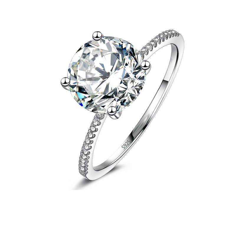 LESF 3 Carat Wedding Rings Round Cut Fashion Style 925 Sterling Silver Engagement Band Gift Jewelry For Women Y0723, Slivery;golden
LESF 3 Carat Wedding Rings Round Cut Fashion Style 925 Sterling Silver Engagement Band Gift Jewelry For Women Y0723, Slivery;golden